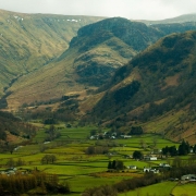 Valley-Lake District village
